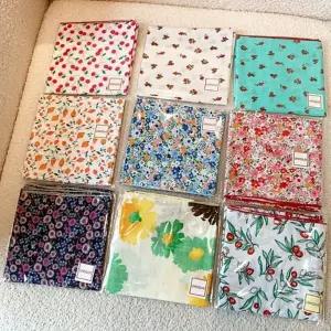 개별 포장 55x55 데일리 면 사각 손수건 스카프 간절기 목 선물 사은품 여름 봄