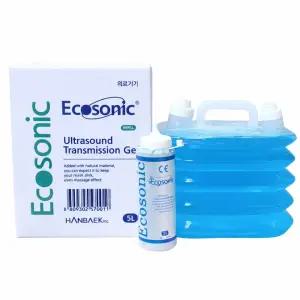 한백 소노젤리 초음파젤 5L 4통 1박스 의료용 고주파 젤 바디 마사지 물리치료 청색