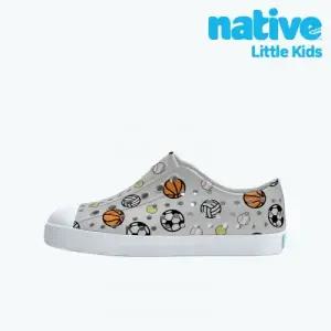 [롯데백화점]네이티브 유아동슬립온 제퍼슨프린트(슈가리아트) 리틀키즈-볼그레이