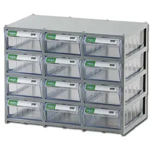 [무료배송] 투명 플라스틱서랍장 3X4단 부품박스