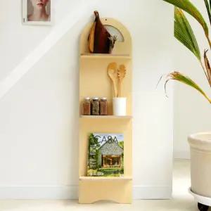 헨젤 원목 잡지꽂이 북타워 책선반 3단 스탠드 북선반 GO2176