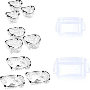 접이식 그릇 접시 컵 야외 캠핑 워터백 11개 조리기구 세트 하이킹 피크닉 배낭여행을 위한 가벼운 휴대용