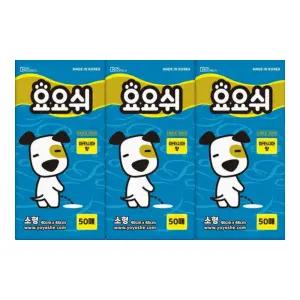 요요쉬 애견패드 배변패드 소형 스카이 50매 3개