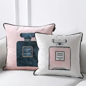 향수 paris 프린팅 쿠션커버 소파 50x50 45x45 거실인테리어
