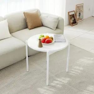 끌리마 DIY 다용도 화이트 원형 협탁 테이블 600 코스트코 마켓송지2602