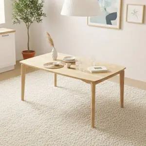 [에넥스]파밀리에 원목 4인용 낮은 식탁 테이블 (1400)_착불