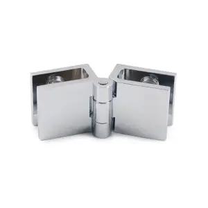 인테리어 8mm 유리경첩 진열장 더블 180도 비상구 정첩 도어부속품 유리두께