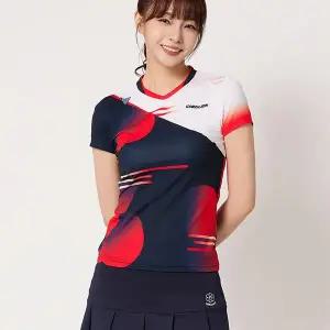 코랄리안 여성 반팔티 배드민턴 게임복 테니스 탁구 스포츠의류 CRTC2440
