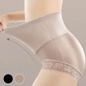 하이웨스트 허리 뱃살 커버 레이스 보정 팬티