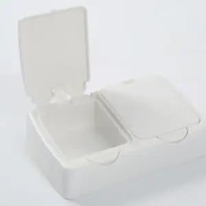 ( )원터치 면봉 화장솜 보관함 정리함 사각 2구 DD 11372