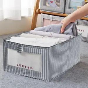 베드 오픈형 옷정리 리빙 박스 정리함 패브릭 수납 언더