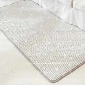 거실매트 테두리마감 바닥매트 2mX3m 체크꽃 아이방 반려견 발코니 푹신