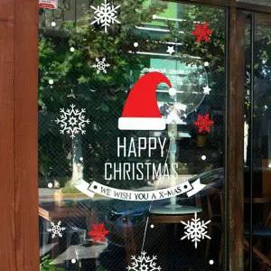산타모자 스티커 인테리어 플래그A 인테리어시트지 유리창