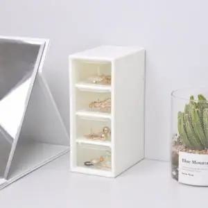 ( )미니 틈새 서랍장 책상 수납장 투명 정리함 7069A