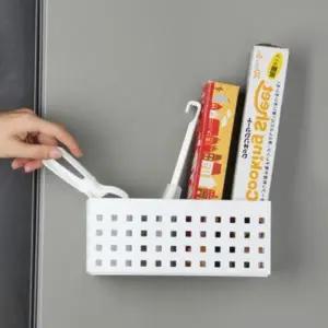 ( )현관 냉장고 자석 선반 바스켓 정리함 바구니 대형