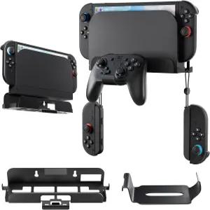 닌텐도 스위치 2용 FANPL 벽걸이 브래킷 게임 콘솔 및 도킹 스테이션 조이콘 컨트롤러 프로 보관 가능