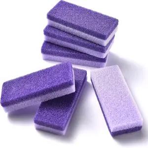 카지팝 6PCS 풋 푸미스 스톤 페디큐어 캘러스 리무버 스크러버 스펀지 발 및 힐 캘러스와 데드 스킨용