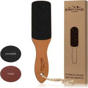 건조한 각질 제거를 위한 손잡이 부석이 있는 발 파일 굳은살 제거기 갈라진 발뒤꿈치 죽은 피부 및 발용