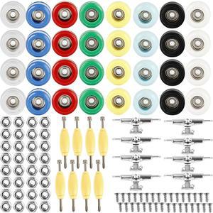 KUGLIWA 8세트 핑거 보드 수리 키트 트럭용 너비 휠 스케이트보드 몰드 공구 핑거보드 데크 액세서리 미니 부품 32MM