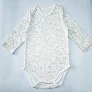 신상품 추천 편면 긴팔바디슈트 플라워