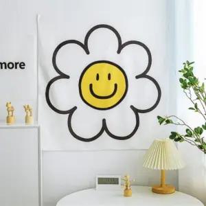 가림막 귀여운 스마일 포스터 원룸 공간분리 천가리개 현관 주방 커튼