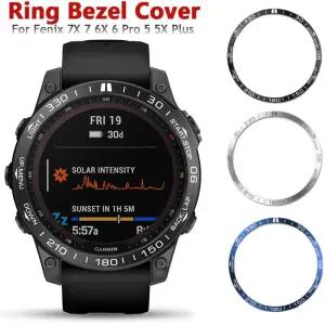 가민피닉스 Garmin Fenix ？？7 7X 6 6X Pro 5 5X Plus 스마트 시계 금속 베젤 링 조각 보호 케이스 스틸
