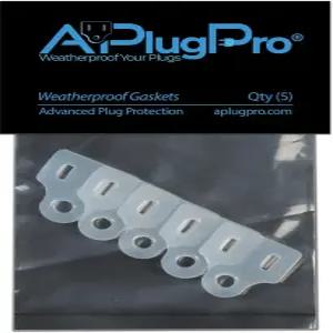 오리지널 내후성 켓 - 야외 크리스마스 조명 설치 전기 코드 커버 플러그 GFCI 낙하 방지(5팩)용 미국산