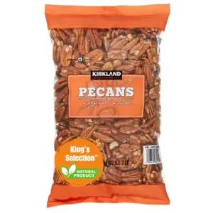 킹스 셀렉션 x 커클랜드 시그니처 통 피칸 - 2파운드(킹스 패밀리 번들 대량 포장) 건강 간식 고섬유질