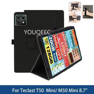 Teclast M50 Mini 2024 T50 8.68인치 태블릿용 낙하 방지 자석 케이스 (핸드 레스트, 2단 접이식 스탠드 포