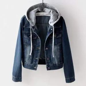 후드 PL63UO31 탈부착 간절기 데님자켓 청자켓 숏데님 봄자켓