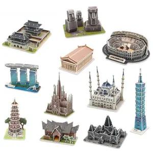 모또 종이 입체퍼즐 세계 랜드마크 유명 건축물 11종 세트 (시즌4)