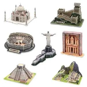 모또 종이 입체퍼즐 세계 랜드마크 7종 세트 (7대 불가사의)