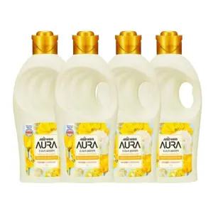 아우라 초고농축 섬유유연제, 미드나잇골드, 1L, 4개