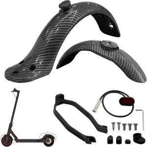 SKERTS 후방 펜더 머드가드 전기 스쿠터 카본 파이버 나사 및 캡이 있는 샤오미 M365/M365 프로 스쿠터용