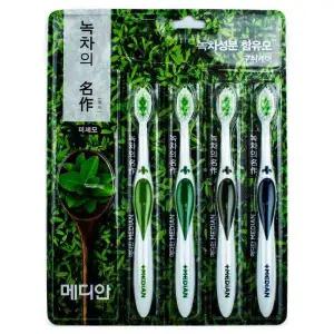 [하프클럽/오티마트]메디안 골드와이드 프로 칫솔 이중미세모 4개입