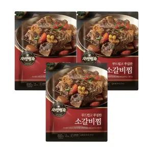 애슐리 홈스토랑 냉장 자연별곡 부드럽고 푸짐한 소갈비찜 800g, 3개
