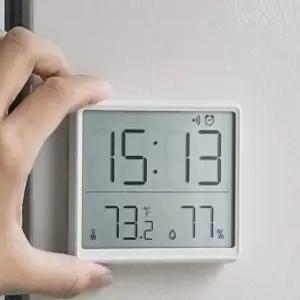 디지털 기계 온도 습도 알람 자석부착 냉장고 싱크대 탁상 시계