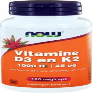 NOW 식품 비타민 D-3 및 K-2-120 채소 캡슐