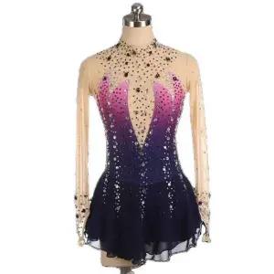 스케이팅 드레스 피겨 무대 공연복 레이스 의상 아동 여성 리듬체조복