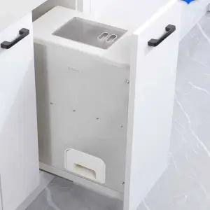 매립형 쌀냉장고 빌트인 스테인리스 방습 쌀통 가정용 주방 잡곡보관함