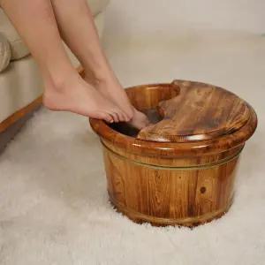 가정용 족욕기 편백나무 족탕 발욕조 간이 좌욕기 대야 물통 나무통 습식