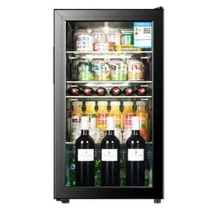 미니 사무실 냉장고 유리 가정용 보관 투명 레트로