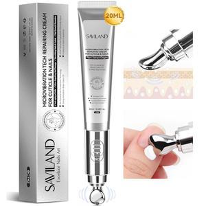 SAVILAND 울트라 리페어 큐티클 크림: 딥 하이드레이션 네일 케어를 위한 블랙 피마자 오일 비타민 E 유연