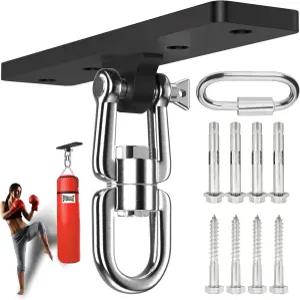 치카우라 헤비 듀티 펀칭 백 행거 900파운드 무게의 천장 마운트 360° 회전 복싱 요가 스윙 해먹을 위한