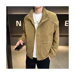 코아픽샵 남자 키작남 바람막이 점퍼 밀리터리 그린 코트 봄 캐주얼 자켓 가을 블랙 내마모성 꾹3