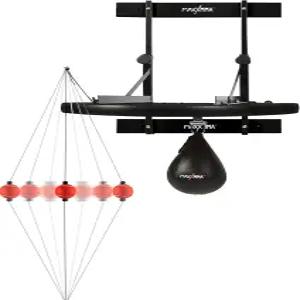 MaxxMMA 조절 가능한 스피드 백 플랫폼 트레이닝 키트 + 펀칭 볼 피트니스 반응