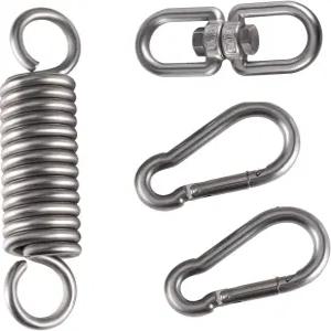 ONLISUM 해먹 걸이 키트 헤비 듀티 현관 스윙 스프링 2 카라비너 및 회전 후크 펀칭백용 액세서리 의자