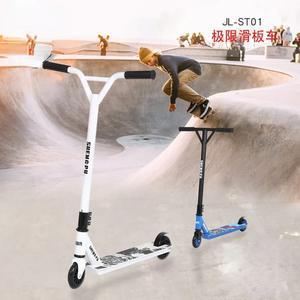 마이크로킥보드led 새로운 알루미늄 합금 스턴트 스쿠터 라운드 익스트림 스포츠 성인을위한 프리 스타일 스트리트 서핑