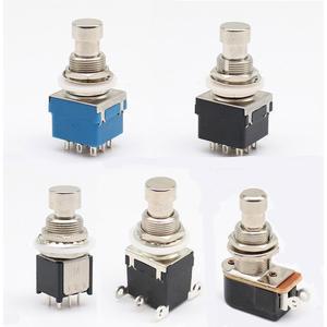 마이크로킥보드led 6pin 기타 효과 페달 박스 스톰프 래치 3PDT 스위치 True Bypass