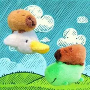 [패션] 카피바라 인형 열쇠고리 키링 귀여운 병아리